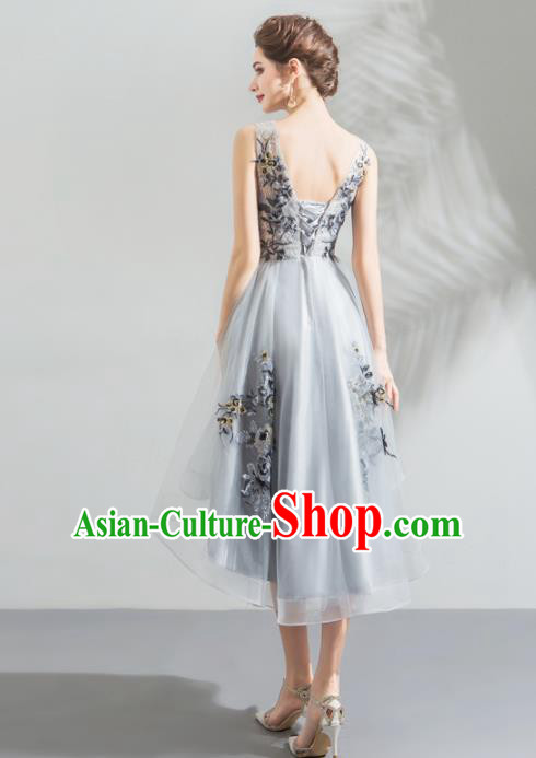 Top Grade Handmade Compere Costume Catwalks Veil Formal Dress for Women