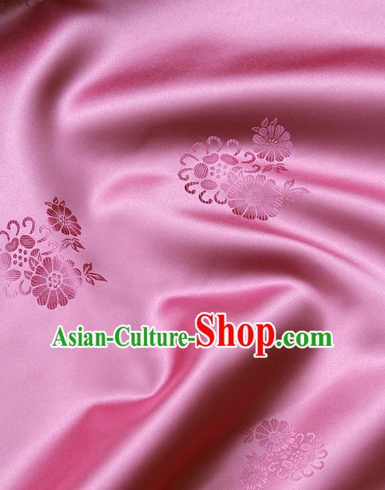 Asian Traditional Palace Drapery Korean Hanbok Royal Pattern Design Brocade Satin Fabric Chinese Tang Suit Silk Fabric Material
