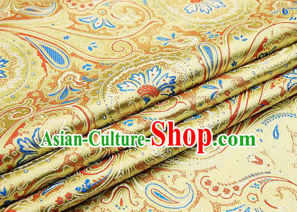 Chinese Traditional Flower Silk Fabric Brocade Embroidered Fabric Dress Material