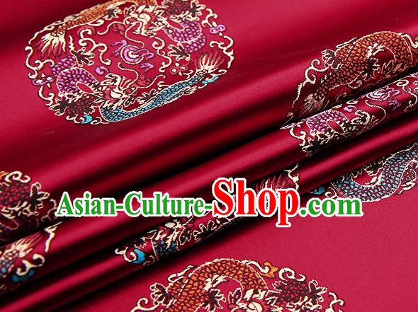 Chinese Traditional Flower Silk Fabric Brocade Embroidered Fabric Dress Material
