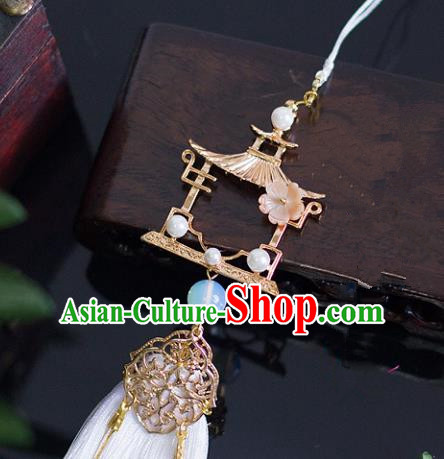 Top Grade Handmade Jewelry Accessories Ancient Hanfu Hairpins Jade Pendant Headwear for Women