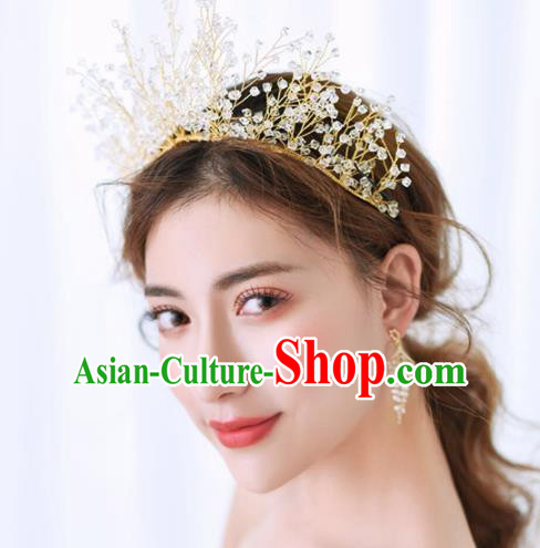 Top Grade Hair Jewelry Accessories Royal Crown Headwear Headdress for Women