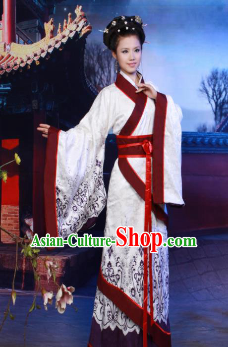Chinese Ancient Costumes Traditional Han Dynasty Imperial Concubine Hanfu Dress for Women
