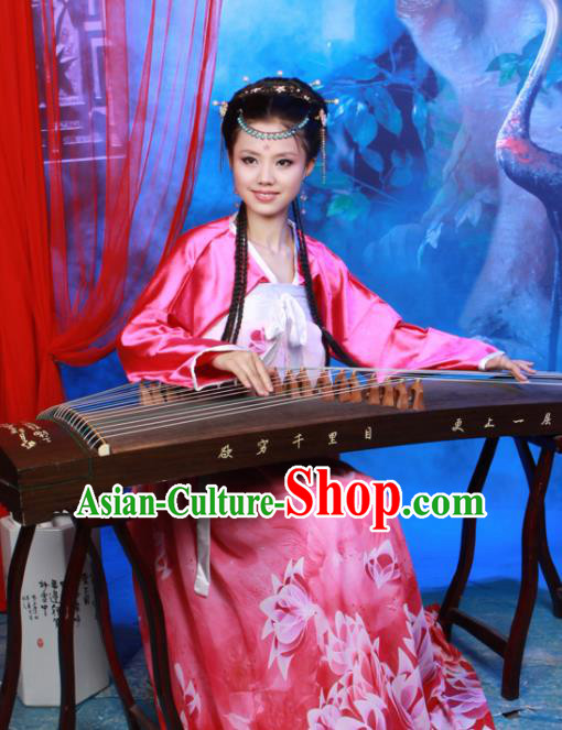 Chinese Ancient Peri Goddess Costumes Traditional Tang Dynasty Princess Hanfu Dress for Women