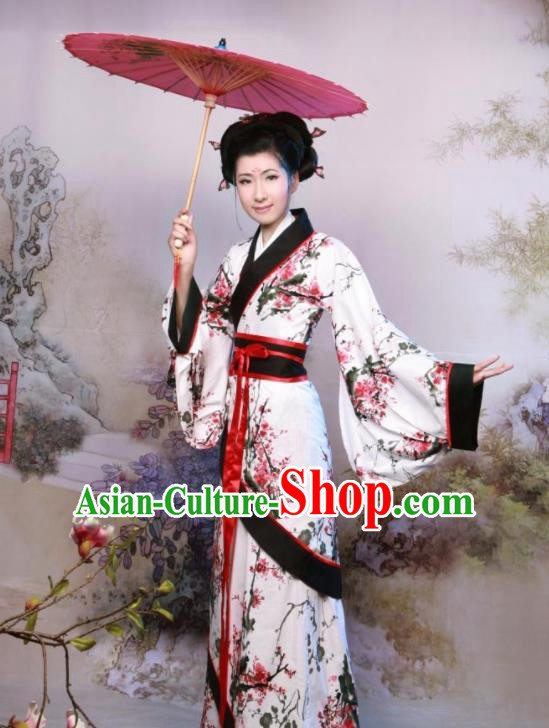 Chinese Ancient Palace Lady Costumes Han Dynasty Royal Princess Hanfu Dress for Women