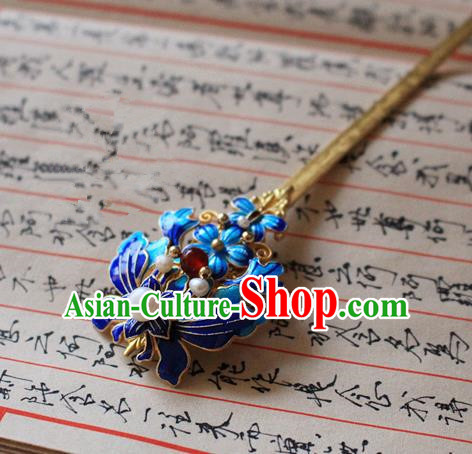 Asian Chinese Traditional Hanfu Butterfly Hair Clip Ancient Palace Hairpins for Women