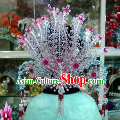 Chinese Classical Beijing Opera Hair Accessories Traditional Ancient Phoenix Coronet for Women