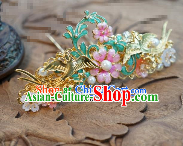 Chinese Ancient Wedding Queen Hair Jewelry Accessories Palace Hair Clip Hairpins for Women