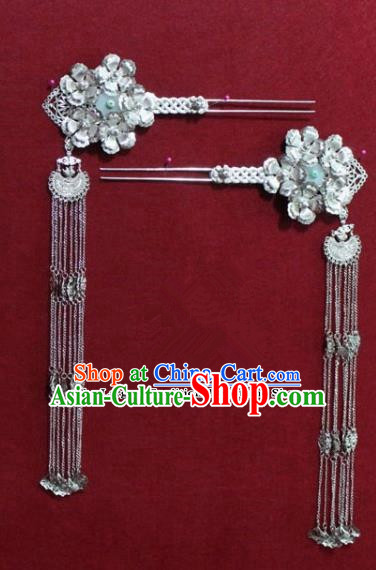 Chinese Ancient Tang Dynasty Queen Hair Accessories Tassel Hair Clip Hairpins for Women