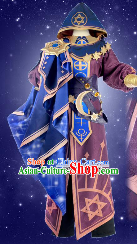 Chinese Traditional Cosplay Wizard Costumes Ancient Swordsman Clothing for Men