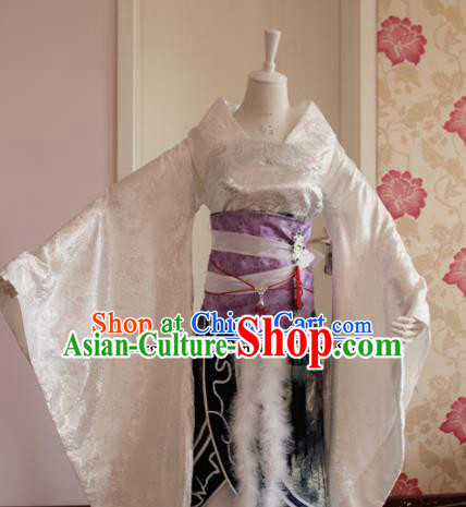 Chinese Traditional Cosplay Peri Costumes Ancient Princess Hanfu Dress for Women