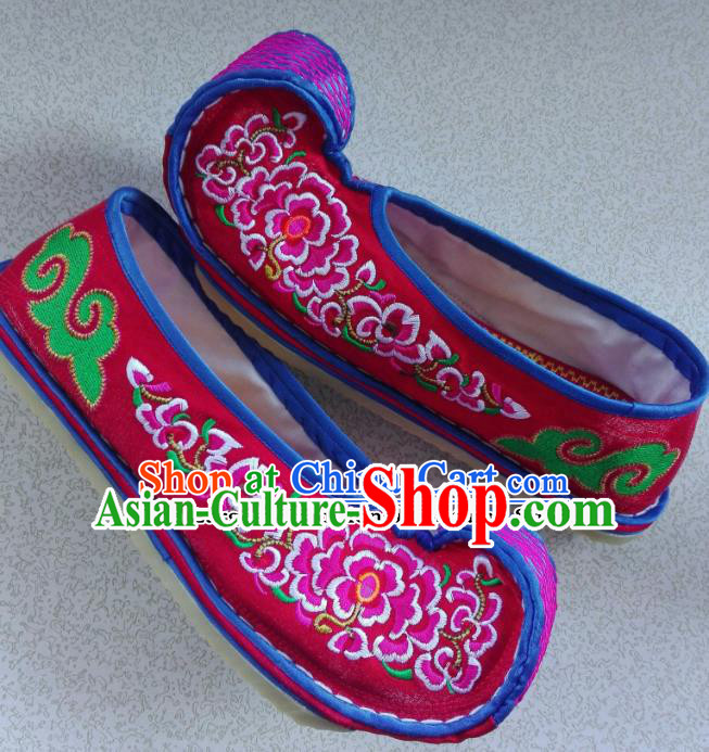 Chinese Traditional Hanfu Wedding Shoes Ancient Princess Embroidered Shoes Handmade Shoes for Women