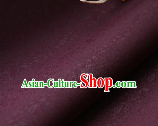 Traditional Asian Classical Pattern Fuchsia Brocade Cloth Drapery Korean Hanbok Palace Satin Silk Fabric
