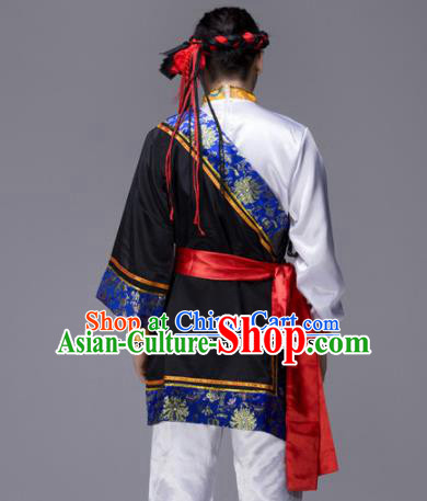 Chinese Traditional Mongolian Minority Folk Dance Clothing Mongols Ethnic Dance Costumes for Men