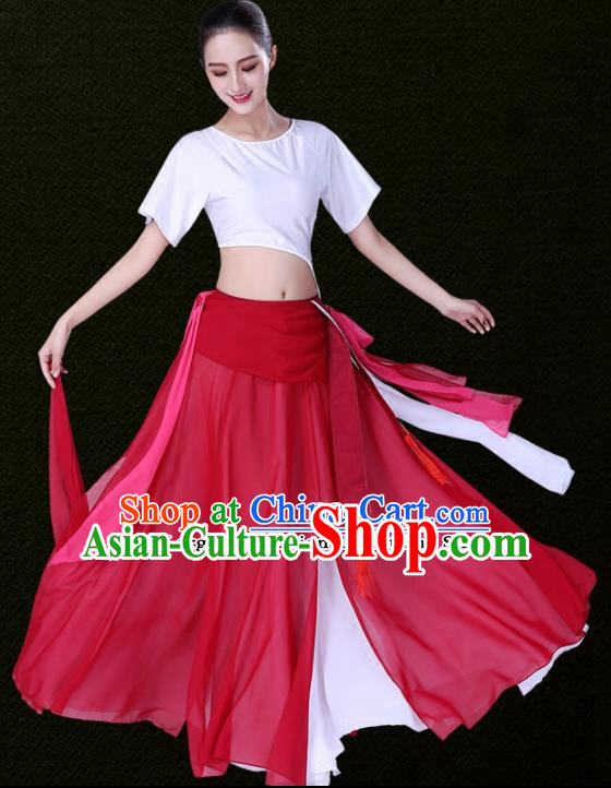Chinese Traditional Classical Dance Dress Ancient Group Dance Costumes for Women
