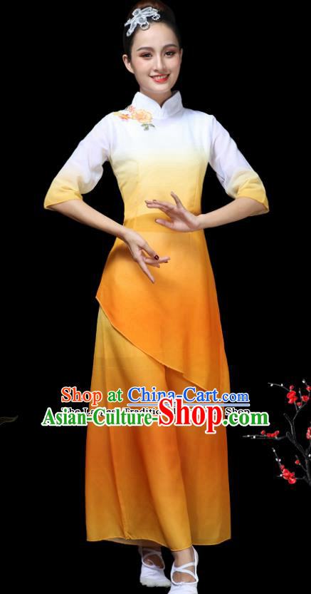 Traditional Chinese Classical Dance Costumes Fan Dance Umbrella Dance Clothing for Women
