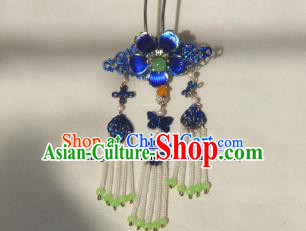 Traditional Chinese Ancient Blueing Flower Hairpins Princess Hair Accessories for Women