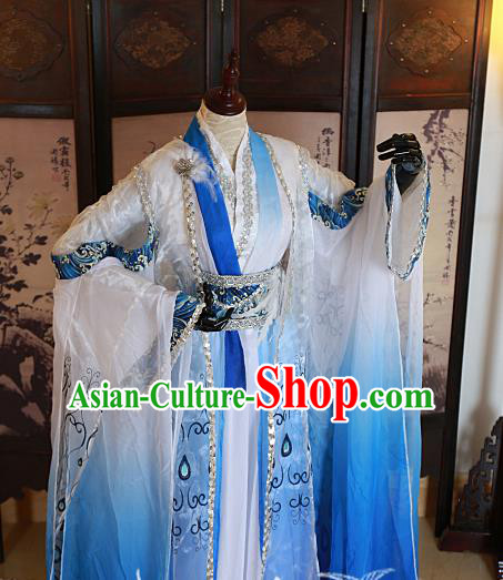 Chinese Traditional Ancient Peri Hanfu Dress Swordswoman Costumes for Women