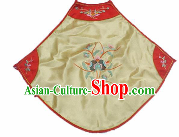 Chinese Traditional Underwear Ancient Costume Embroidered Yellow Bellyband for Women