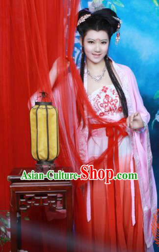 Chinese Tang Dynasty Princess Hanfu Dress Ancient Peri Historical Costumes for Women