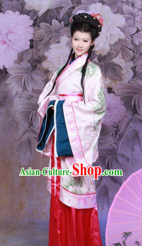 Chinese Ancient Princess Fairy Hanfu Dress Han Dynasty Imperial Consort Historical Costumes for Women