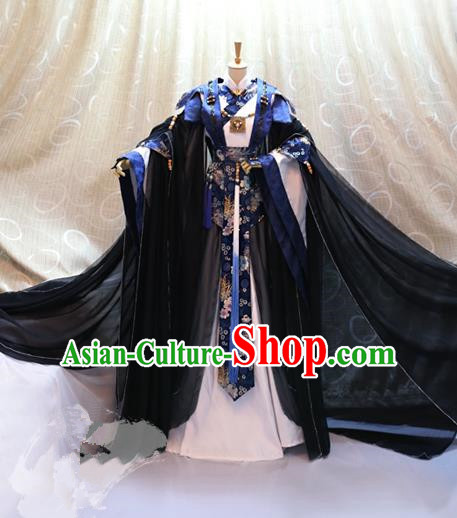 Traditional China Ancient Cosplay Swordswoman Clothing Han Dynasty Palace Lady Costumes for Women