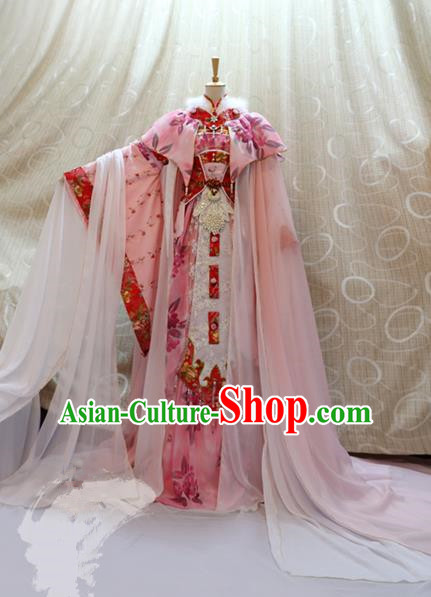Traditional China Ancient Cosplay Tang Dynasty Palace Princess Costumes for Women