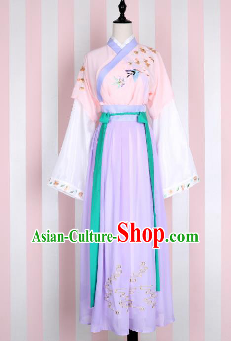 Ancient Chinese Song Dynasty Nobility Lady Embroidered Costume for Women