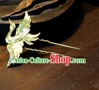 Chinese Handmade Classical Hair Accessories Ancient Bride Crane Hairpins for Women