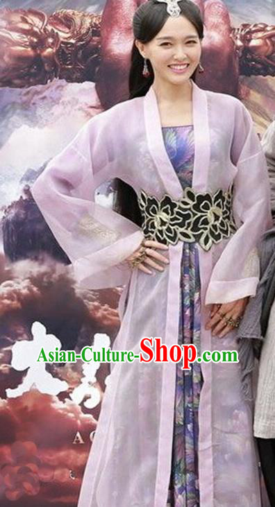 China Ancient Princess Embroidered Costume A Chinese Odyssey Faery Dress for Women