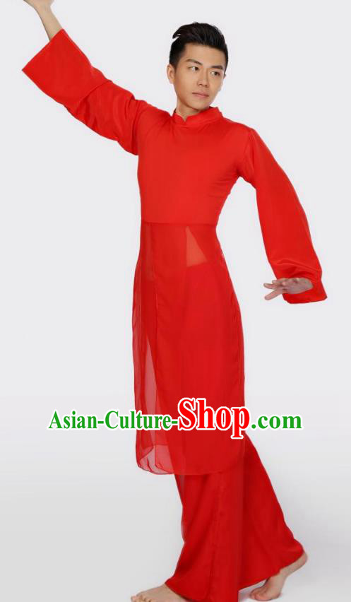 Traditional Chinese Yangge Fan Dancing Costume Classical Dance Modern Dance Dress Clothing Headwear