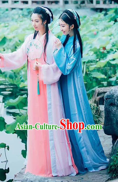 Traditional Chinese Song Dynasty Royal Princess Embroidered Costume Complete Set for Women