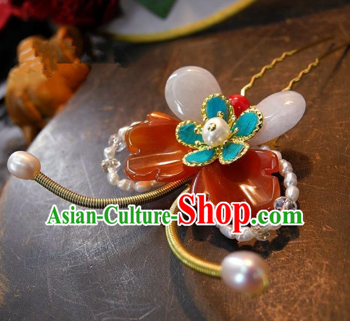 Chinese Handmade Classical Hair Accessories Butterfly Hairpins Ancient Wedding Hair Clip Headdress for Women