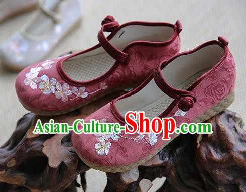 Traditional Chinese Red Shoes Wushu Shoes Hanfu Shoes Embroidered Shoes