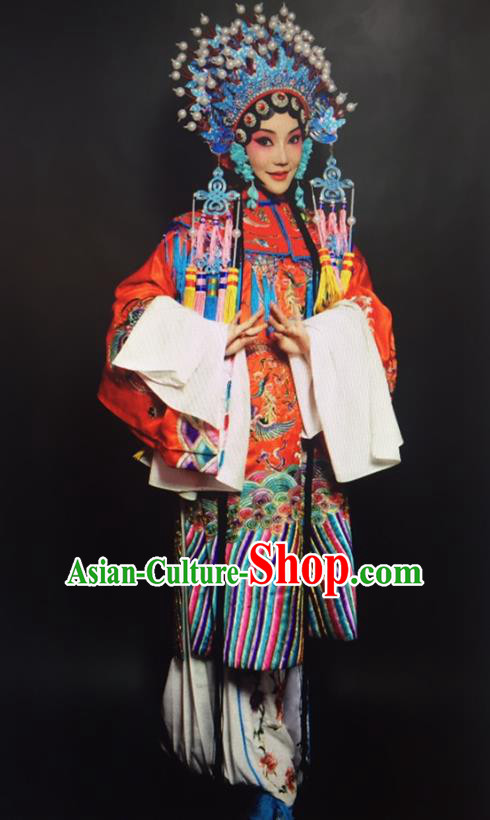 Traditional Chinese Beijing Opera Actress Costume Peking Opera Imperial Concubine Embroidered Clothing for Women