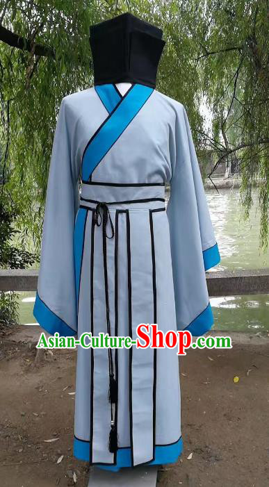 Traditional Chinese Stage Performance Costume Ancient Han Dynasty Scholar Clothing for Men