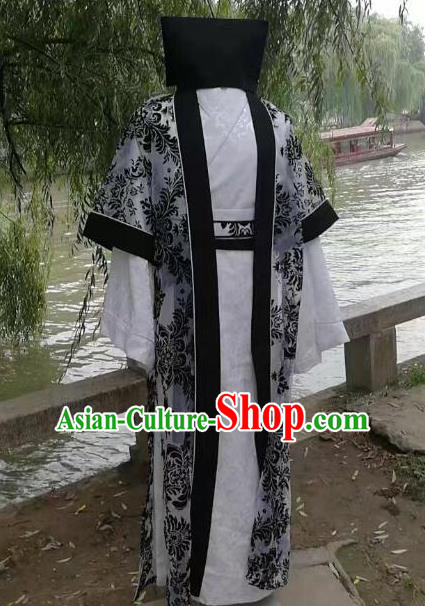 Traditional Chinese Stage Performance Costume Ancient Song Dynasty Ministry Councillor Clothing for Men