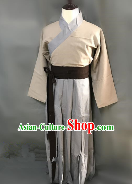 Traditional Chinese Stage Performance Costume Ancient Song Dynasty Swordsman Clothing for Men