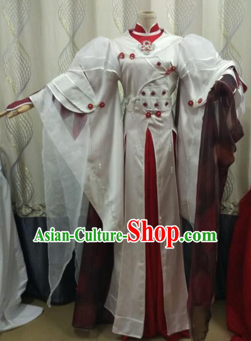 Traditional China Ancient Cosplay Swordsman Costume Fancy Dress Fairy Dress for Women
