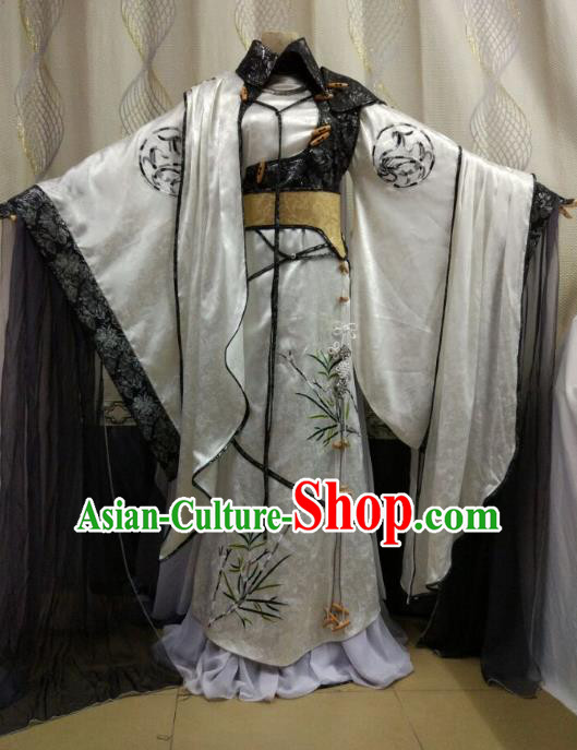 China Ancient Cosplay Swordsman Costume Royal Highness Knight Fancy Dress for Men