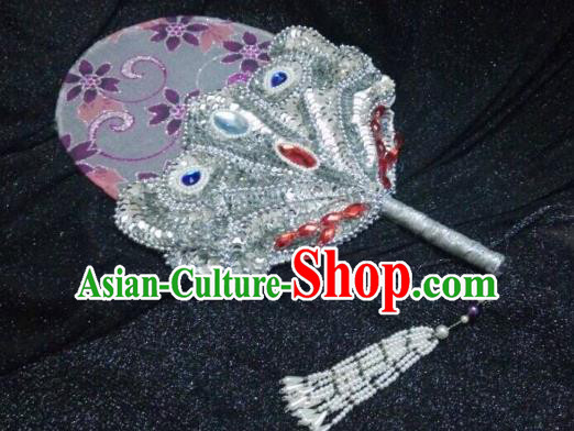 Traditional China Ancient Cosplay Swordsman Palace Fans for Women
