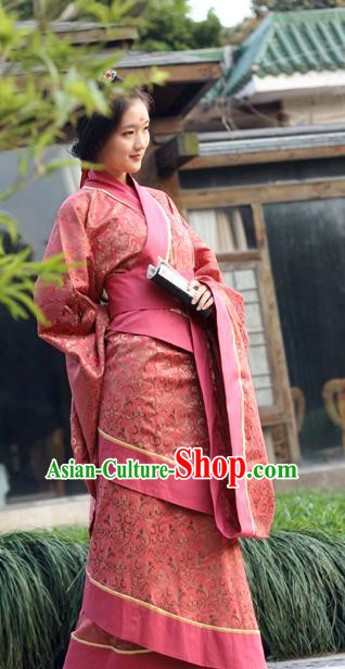 China Ancient Hanfu Costume Chinese Han Dynasty Palace Princess Dress Clothing for Women