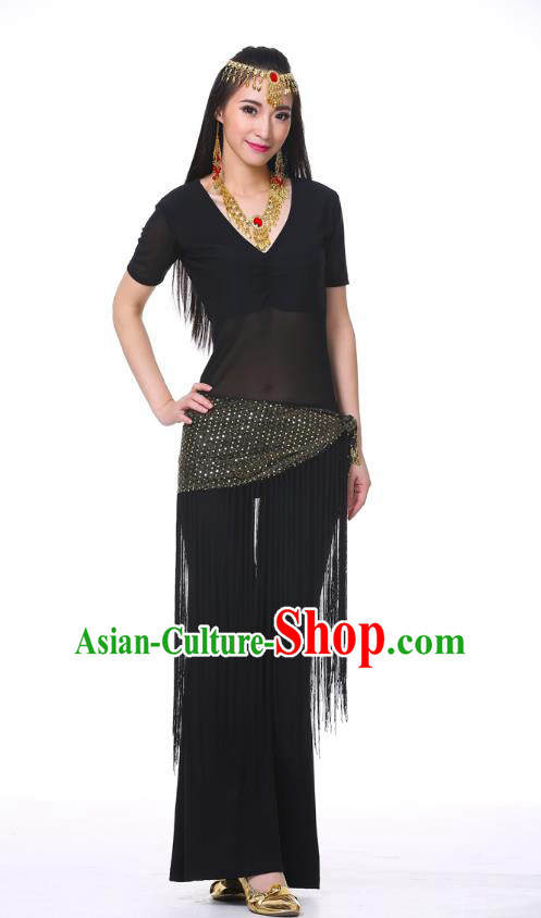 Indian Belly Dance Costume India Raks Sharki Black Suits Oriental Dance Clothing for Women