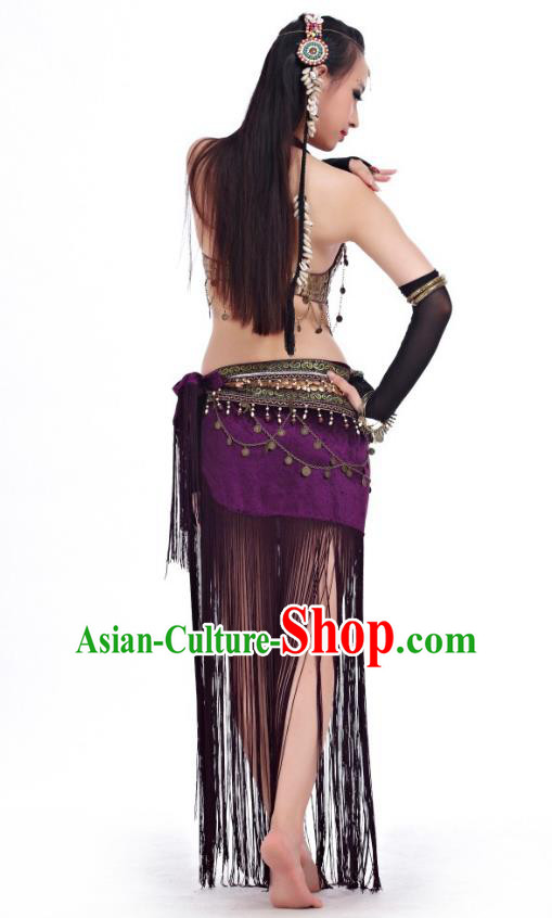 Traditional Asian Indian Belly Dance Costume Stage Performance India National Dance Dress Accessories Belts for Women