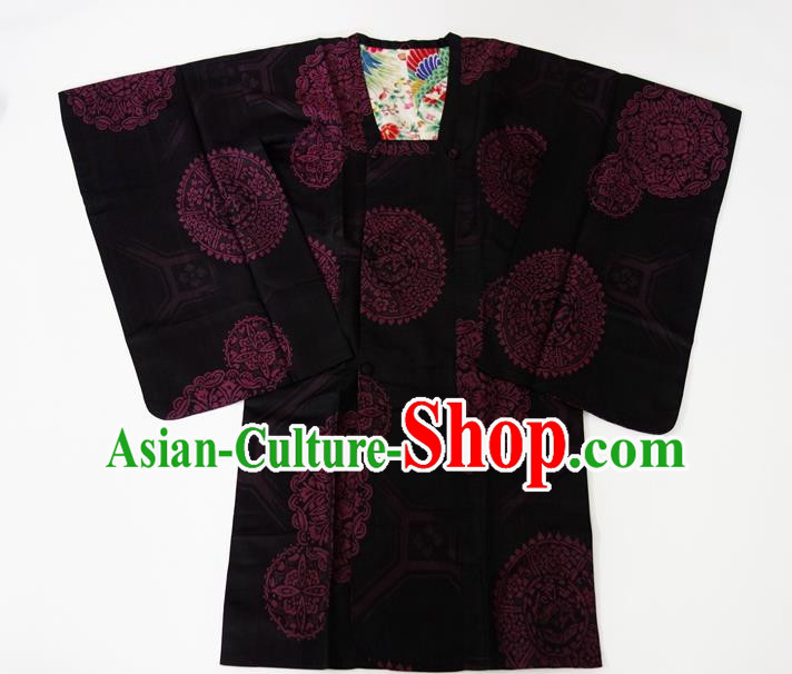Asian Japanese Traditional Costumes Japan Kimono Silk Bathrobe Clothing for Women