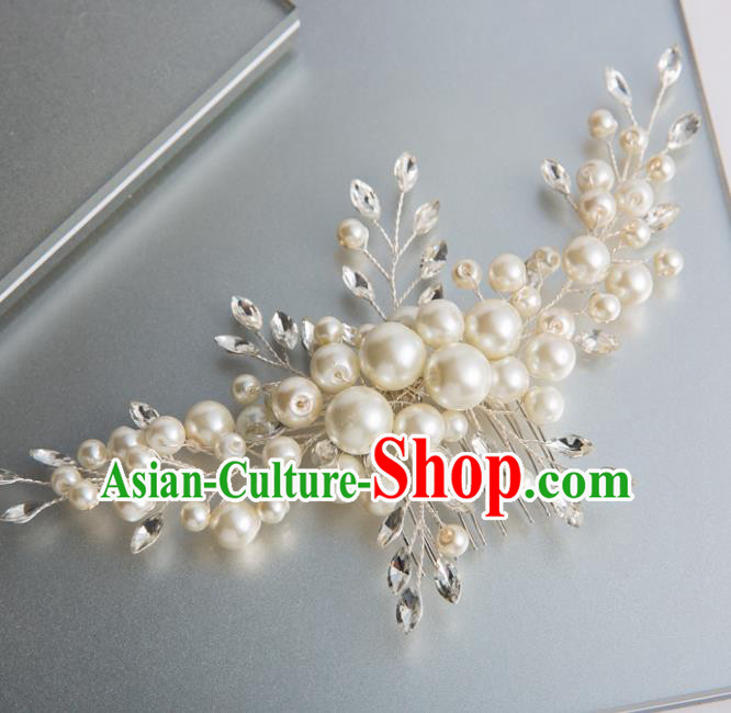 Handmade Classical Wedding Hair Accessories Bride Hairpins Pearls Hair Combs for Women