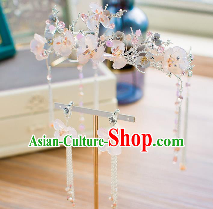 Chinese Hair Jewelry Accessories Xiuhe Suit Hairpins Headwear Headdress Hair Crown for Women