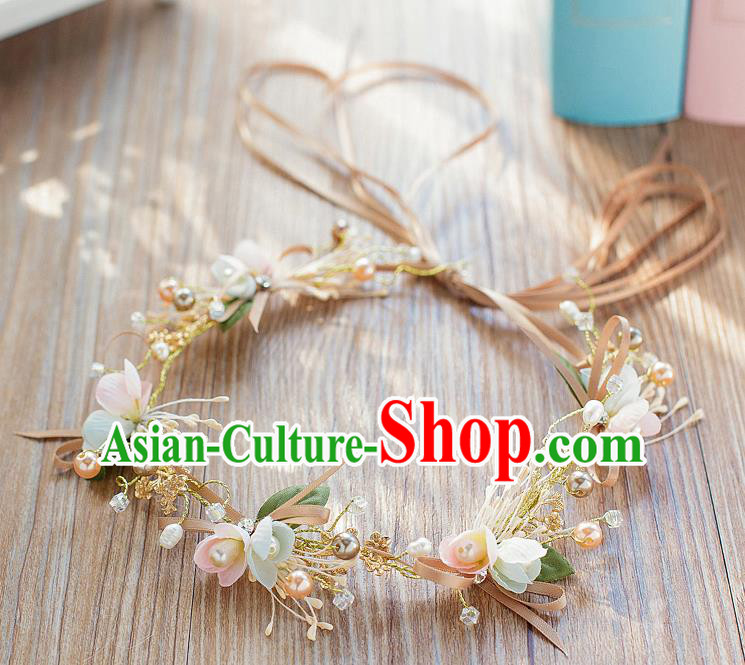 Handmade Classical Wedding Hair Accessories Bride Flowers Hair Clasp Headwear for Women