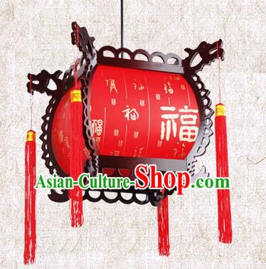 Traditional Chinese Painted Palace Lanterns Red Hanging Lantern Ancient Ceiling Lamp