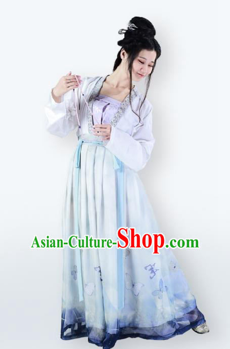 Traditional Chinese Ancient Song Dynasty Palace Princess Dress Clothing for Women